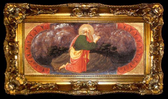 framed  UCCELLO, Paolo Sts John on Patmos (Quarate predella) set, ta009-2
